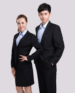 時尚男女黑色西裝-北京女工職業裝定做