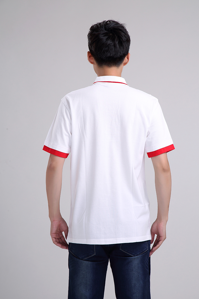 中國外運定制白色翻領短袖T恤