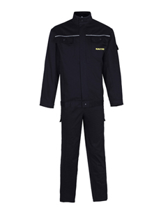 男式黑色車間多職業工作服