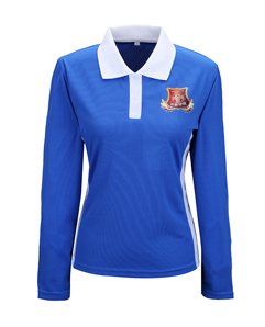 女式藍色秋季T恤衫定做