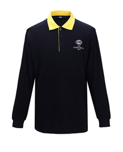 黑色秋冬季節長袖T恤定做