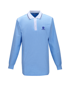 淺藍色男式長袖T恤定做