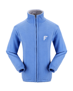 女式春秋季節淡藍色絨衣