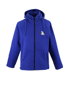 藍色帽衫 春秋季節運動服定做