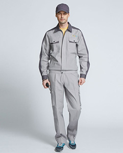 男式灰色工程服裝供應 北京職業裝定做