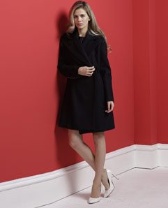 黑色女士商務大衣