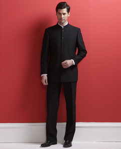 黑色男士商務西服套裝