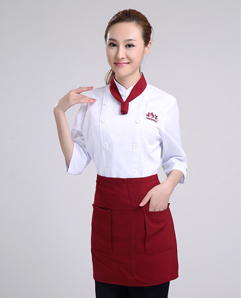 西式餐飲店服裝,春秋季節餐飲工作服