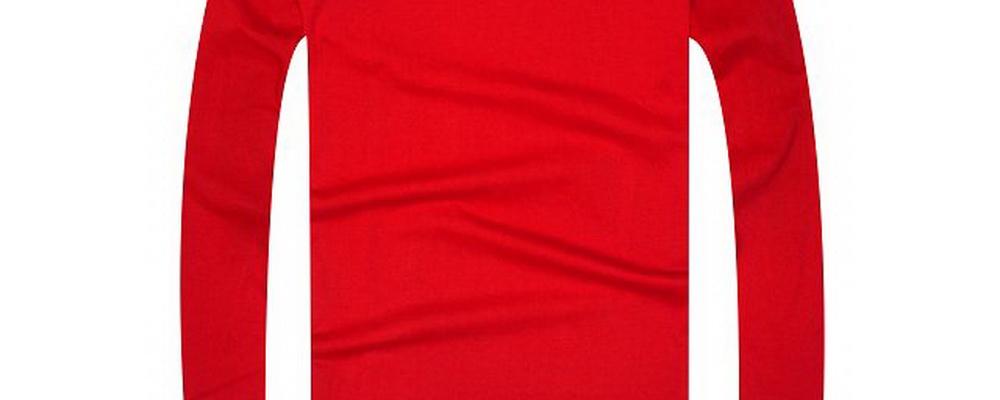 紅色的文化衫定做設計好看嗎