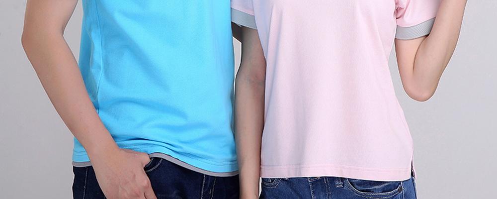 雙層領的t恤廣告衫價格高不