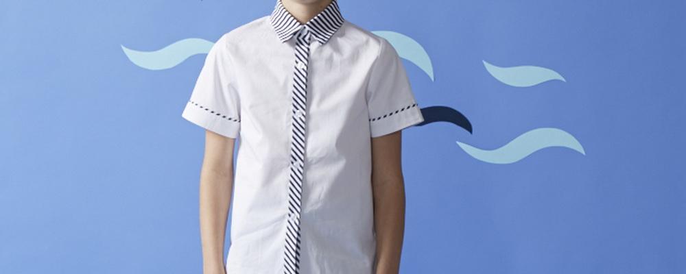 夏季學生校服款式圖片