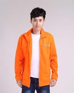 亮橙色長袖立領kfzteile24促銷開衫衛衣