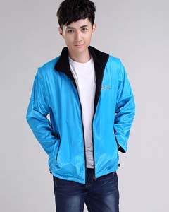 “BHTC”活動款式藍色長袖拉鏈衛衣